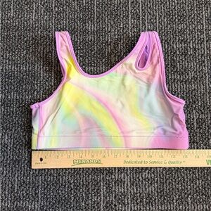 Athleta Girl Swim Bikini Top Tie Dye Size 14 X Large